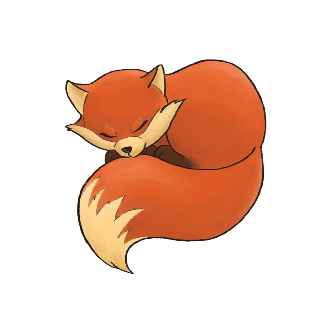fox sleeping
